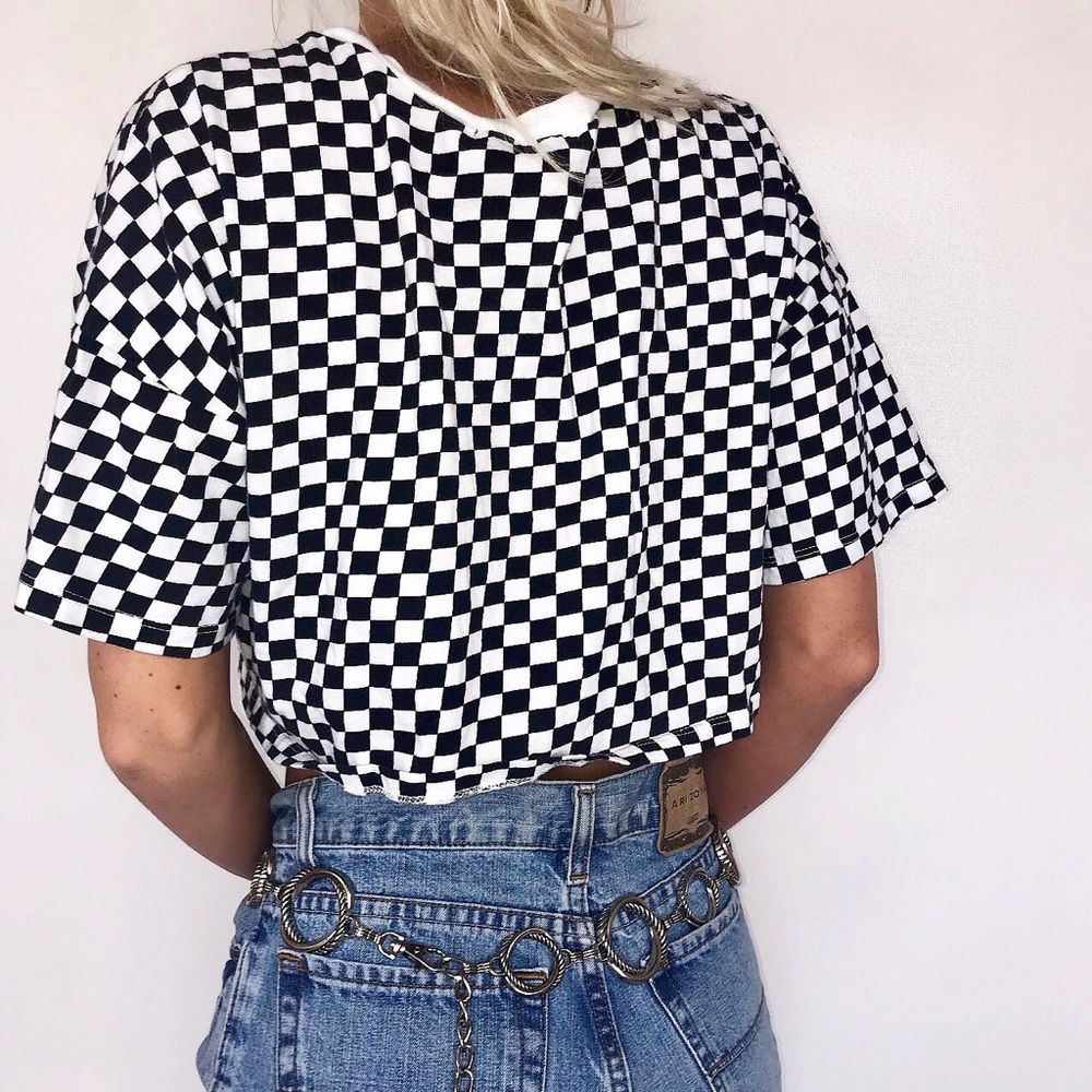 ❌SOLD❌ Forever 21 checker crop top - Picture 4 of 7